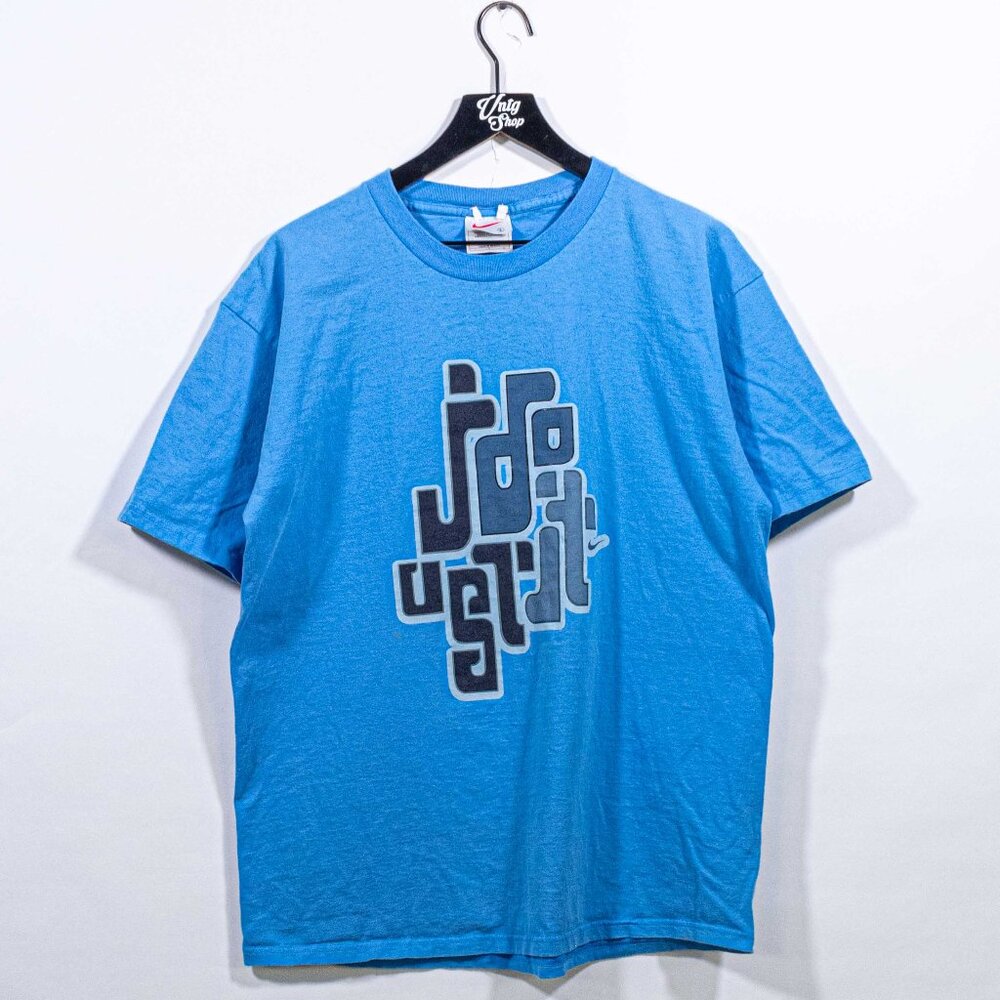 Nike Just Do It Abstract T-Shirt Large Y2K Streetwear Sports Skate